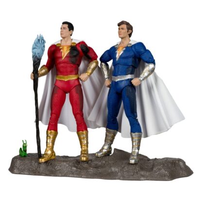 DC Multiverse Actionfiguren 2er-Pack Shazam (Battle Damage) & Freddie Freeman (Gold Label) 18 cm