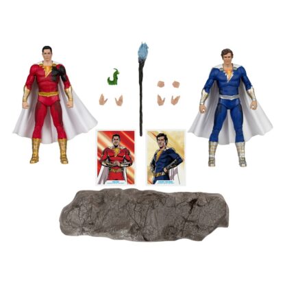 DC Multiverse Actionfiguren 2er-Pack Shazam (Battle Damage) & Freddie Freeman (Gold Label) 18 cm – Bild 2