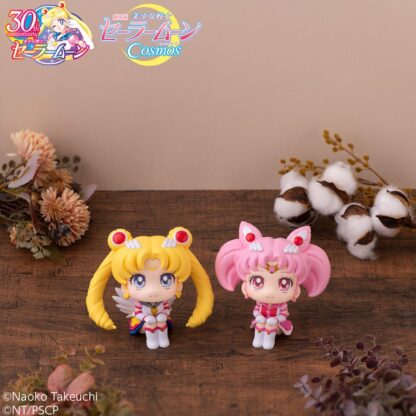 Sailor Moon Cosmos The Movie Look Look Up PVC Statuen Eternal Sailor Moon & Eternal Sailor Chibi Moon LTD Ver. 11 cm – Bild 12