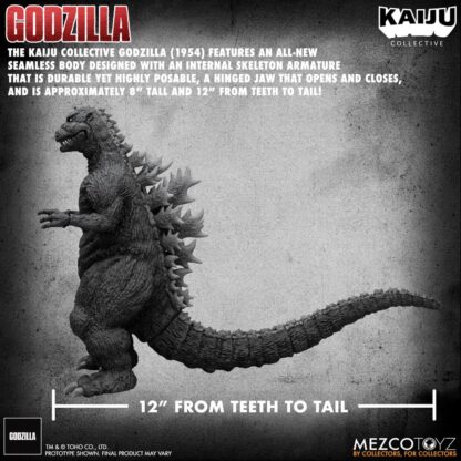 Godzilla (1954) Kaiju Collective Actionfigur Godzilla - Black & White Edition 20 cm – Bild 21