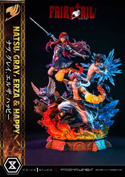 Fairy Tail PVC Statue 1/6 Natsu, Gray, Erza, Happy Deluxe Version 57 cm – Bild 3