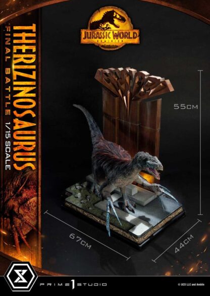 Jurassic World: Ein neues Zeitalter Legacy Museum Collection Statue 1/15 Therizinosaurus Final Battle Bonus Version 55 cm – Bild 5