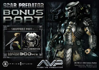 The Alien vs. Predator Museum Masterline Series Statue 1/3 Scar Predator Deluxe Bonus Version 93 cm – Bild 25