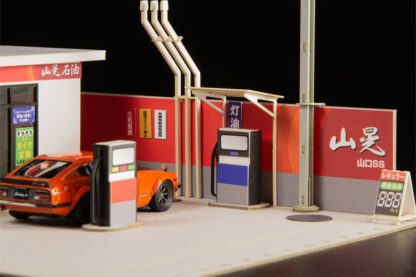 Original Illustration Paper Model Kit 1/64 Gas Station 11 cm (re-run) – Bild 5