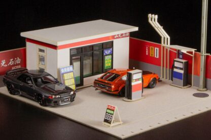 Original Illustration Paper Model Kit 1/64 Gas Station 11 cm (re-run) – Bild 6