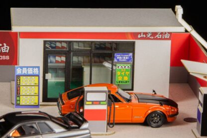 Original Illustration Paper Model Kit 1/64 Gas Station 11 cm (re-run) – Bild 7