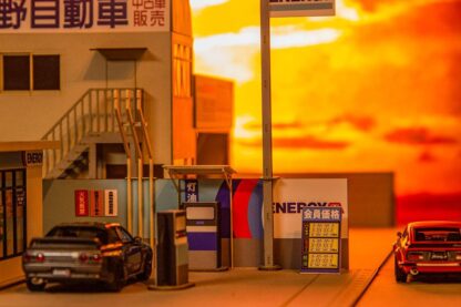 Original Illustration Paper Model Kit 1/64 Gas Station 11 cm (re-run) – Bild 9