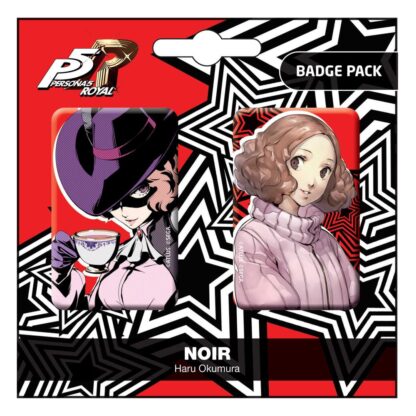 Persona 5 Royal Ansteck-Buttons Doppelpack Noir / Haru Okumura