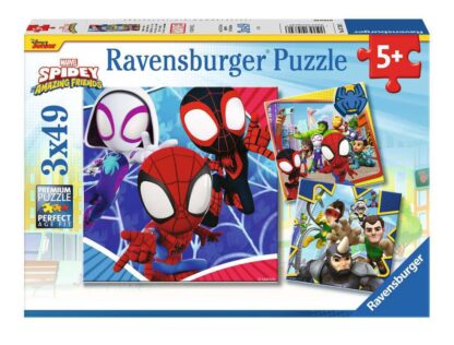 Spidey und seine Super-Freunde Kinderpuzzle (3 x 49 Teile)