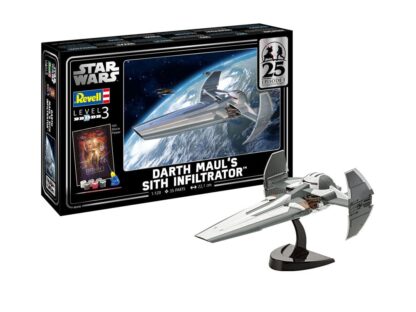 Star Wars Episode I Modellbausatz Geschenkset 1/120 Darth Maul's Sith Infiltrator 22 cm – Bild 2