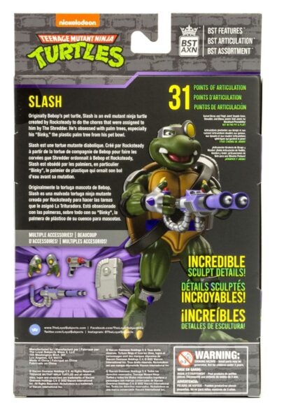 Teenage Mutant Ninja Turtles BST AXN Actionfigur Slash 13 cm – Bild 6