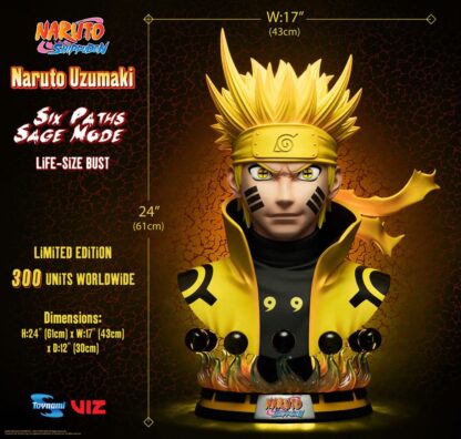 Naruto Shippuden Büste 1/1 Naruto Six Paths Sage Mode 61 cm – Bild 3