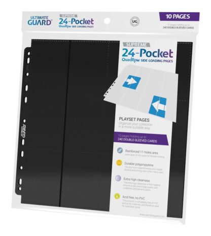 Ultimate Guard 24-Pocket QuadRow Pages Side-Loading Schwarz (10) – Bild 2