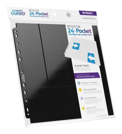 Ultimate Guard 24-Pocket QuadRow Pages Side-Loading Schwarz (10) – Bild 3