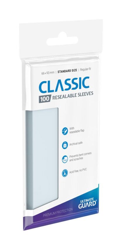 Ultimate Guard Classic Sleeves wiederverschließbar Standardgröße Transparent (100)