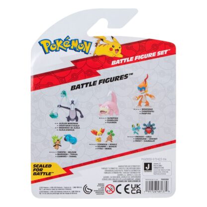 Pokémon Battle Figure Set Figuren 3er-Pack Gladiantri, Schiggy #1, Panpyro 5 cm – Bild 4