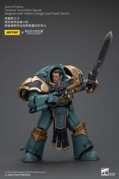 Warhammer The Horus Heresy Actionfigur 1/18 Tartaros Terminator Squad Sergeant With Volkite Charger And Power Sword 12 cm – Bild 2