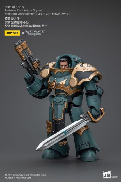 Warhammer The Horus Heresy Actionfigur 1/18 Tartaros Terminator Squad Sergeant With Volkite Charger And Power Sword 12 cm – Bild 3