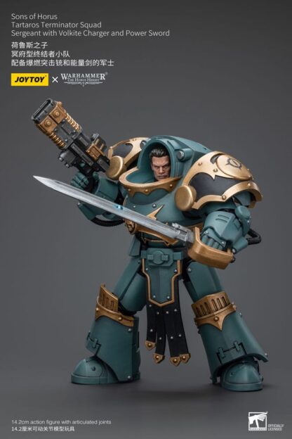 Warhammer The Horus Heresy Actionfigur 1/18 Tartaros Terminator Squad Sergeant With Volkite Charger And Power Sword 12 cm – Bild 4