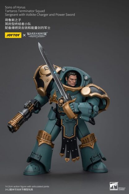 Warhammer The Horus Heresy Actionfigur 1/18 Tartaros Terminator Squad Sergeant With Volkite Charger And Power Sword 12 cm – Bild 6