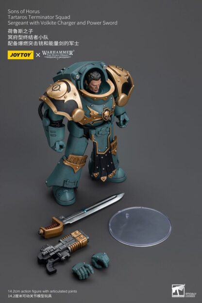 Warhammer The Horus Heresy Actionfigur 1/18 Tartaros Terminator Squad Sergeant With Volkite Charger And Power Sword 12 cm – Bild 9