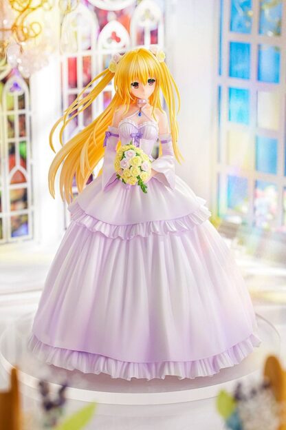 To Love-Ru Darkness PVC Statue 1/7 Golden Darkness Wedding Dress Ver. 23 cm – Bild 4