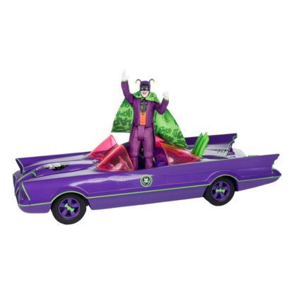 DC Retro Actionfigur und Fahrzeug Batman 66 Batmobil with Joker (Gold Label) – Bild 6