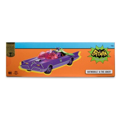 DC Retro Actionfigur und Fahrzeug Batman 66 Batmobil with Joker (Gold Label) – Bild 12