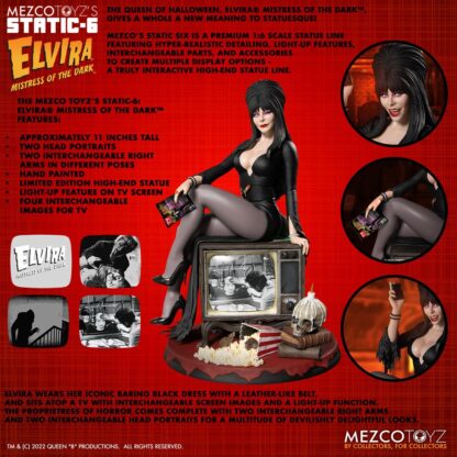 Elvira Herrscherin der Dunkelheit Static-6 PVC Statue 1/6 Elvira 42 cm – Bild 2