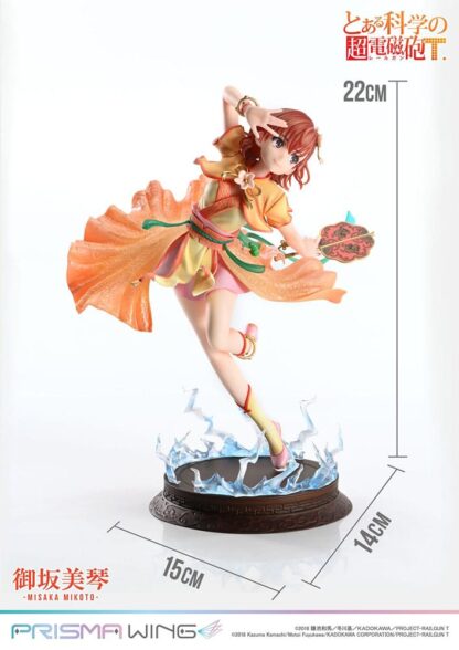 To Aru Kagaku no Railgun Prisma Wing PVC Statue 1/7 Misaka Mikoto 22 cm – Bild 3