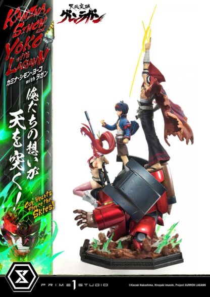 Gurren Lagann Ultimate Premium Masterline Series Statue 1/4 Kamina, Simon & Yoko with Lagann Deluxe Version 97 cm – Bild 5