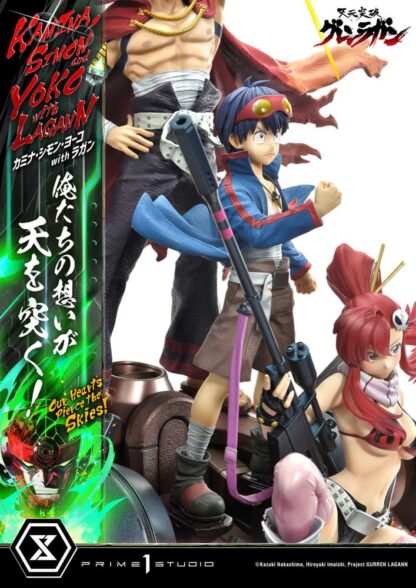 Gurren Lagann Ultimate Premium Masterline Series Statue 1/4 Kamina, Simon & Yoko with Lagann Deluxe Bonus Version 97 cm – Bild 17