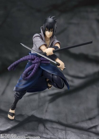 Naruto Shippuden S.H. Figuarts Actionfigur Sasuke Uchiha -He who bears all Hatred- 15 cm – Bild 3