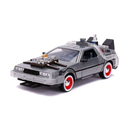 Zurück in die Zukunft III Hollywood Rides Diecast Modell 1/24 DeLorean Time Machine