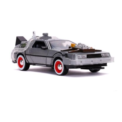 Zurück in die Zukunft III Hollywood Rides Diecast Modell 1/24 DeLorean Time Machine – Bild 3