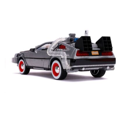 Zurück in die Zukunft III Hollywood Rides Diecast Modell 1/24 DeLorean Time Machine – Bild 7