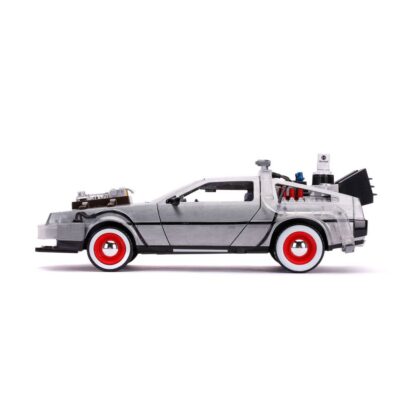 Zurück in die Zukunft III Hollywood Rides Diecast Modell 1/24 DeLorean Time Machine – Bild 8