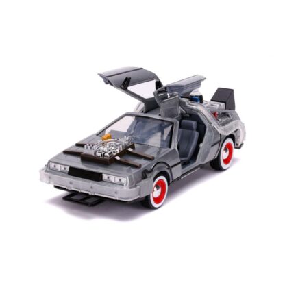 Zurück in die Zukunft III Hollywood Rides Diecast Modell 1/24 DeLorean Time Machine – Bild 10