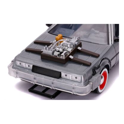 Zurück in die Zukunft III Hollywood Rides Diecast Modell 1/24 DeLorean Time Machine – Bild 11