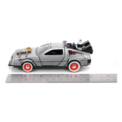 Zurück in die Zukunft III Hollywood Rides Diecast Modell 1/32 DeLorean Time Machine Free Rolling – Bild 13