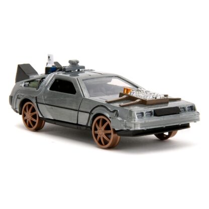 Zurück in die Zukunft III Hollywood Rides Diecast Modell 1/32 DeLorean Time Machine Railroad Wheels – Bild 8