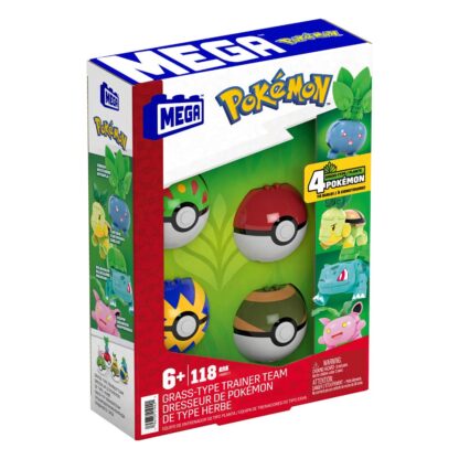 Pokémon MEGA Bauset 4 Pflanzen-Typ Pokémon Sets – Bild 3