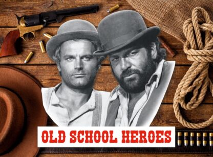 Bud Spencer & Terence Hill 3D Blechschild Old School Heroes 45 x 45 cm – Bild 2