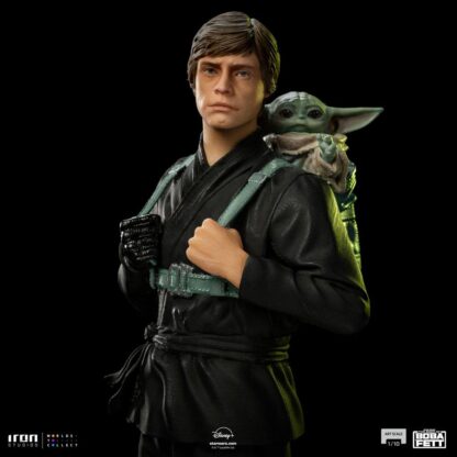 Star Wars Book of Boba Fett Art Scale Statue 1/10 Luke Skywalker & Grogu Training 20 cm – Bild 8
