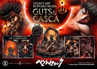 Berserk Ultimate Legacy Art Kentaro Miura Statue 1/4 Guts & Casca Bonus Version 72 cm – Bild 2