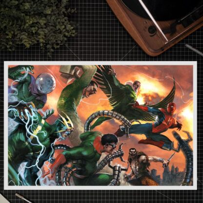 Marvel Comics Kunstdruck The Amazing Spider-Man vs Sinister Six 61 x 41 cm - ungerahmt – Bild 2