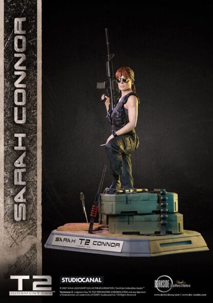 Terminator 2 Judgement Day Premium Statue 1/3 Sarah Connor T2 30th Anniversary Edition 71 cm - Beschädigte Verpackung – Bild 16