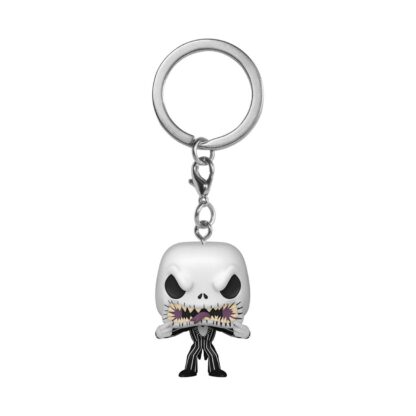 Nightmare Before Christmas Pocket POP! Vinyl Schlüsselanhänger 4 cm Jack (Scary Face) Display (12)