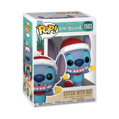 Disney POP! Vinyl Figur Holiday Stitch w/Hat 9 cm – Bild 2