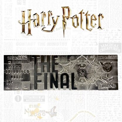 Harry Potter Replik Quidditch World Cup Ticket Limited Edition (versilbert) – Bild 2